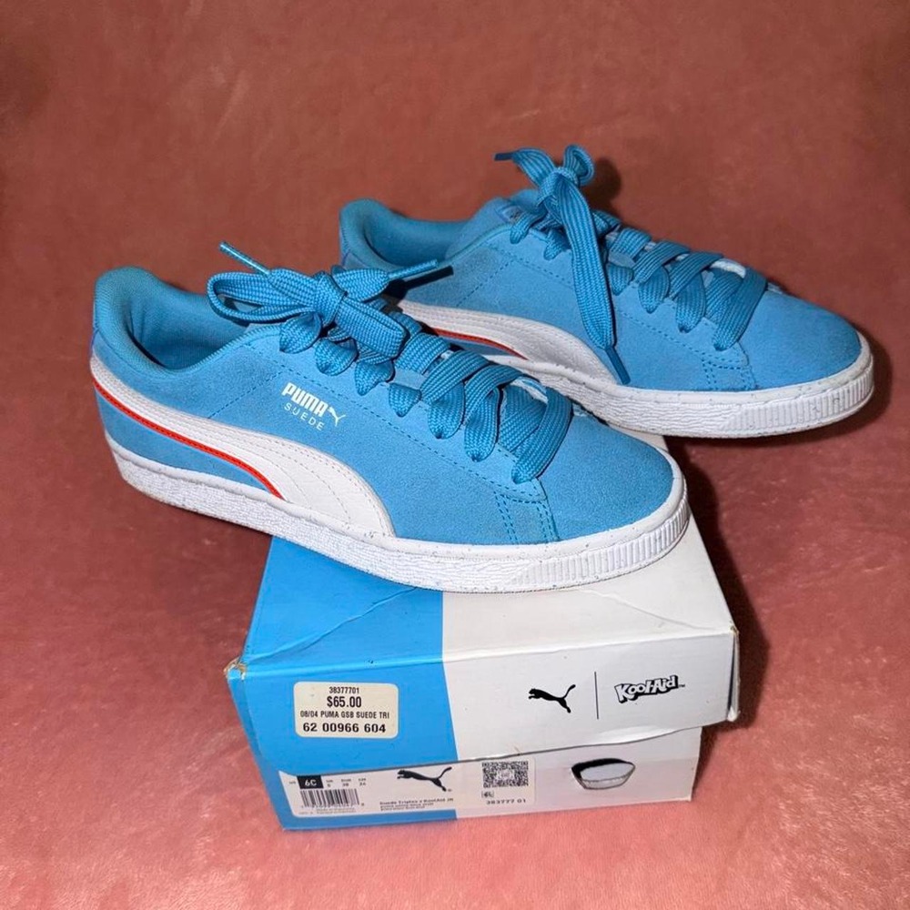 Limited Edition Puma x Kool-Aid Suede Triplex Blue Atoll (Size 6 Youth)